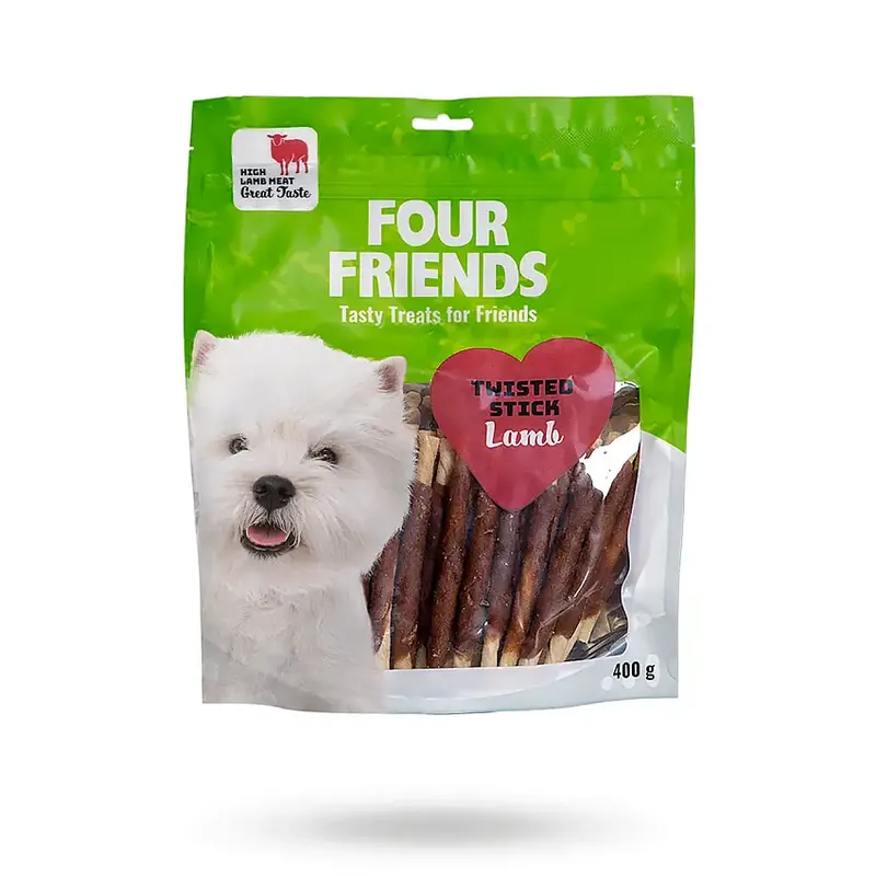 Skynda dig - FourFriends Twisted Stick Lamb 12,5 cm 40-pack