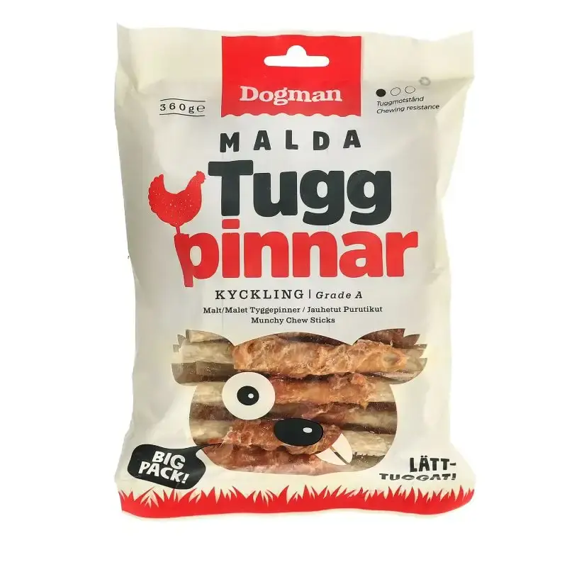 Lågt pris - Dogman Malda tuggpinnar Med Kyckling 30p