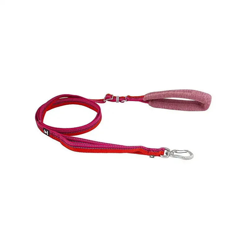 Skaffa nu | Hurtta ECO Justerbart Hundkoppel 120-180 cm Röd/Rosa