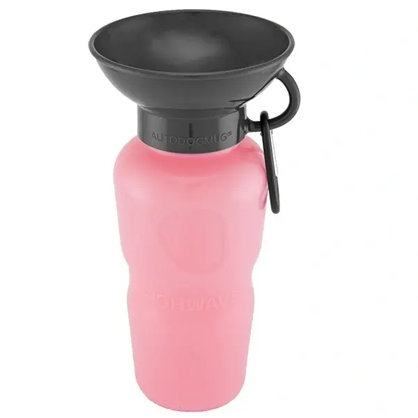 Highwave Vattenflaska med låsbar drickskål Soft Pink - Handla säkert
