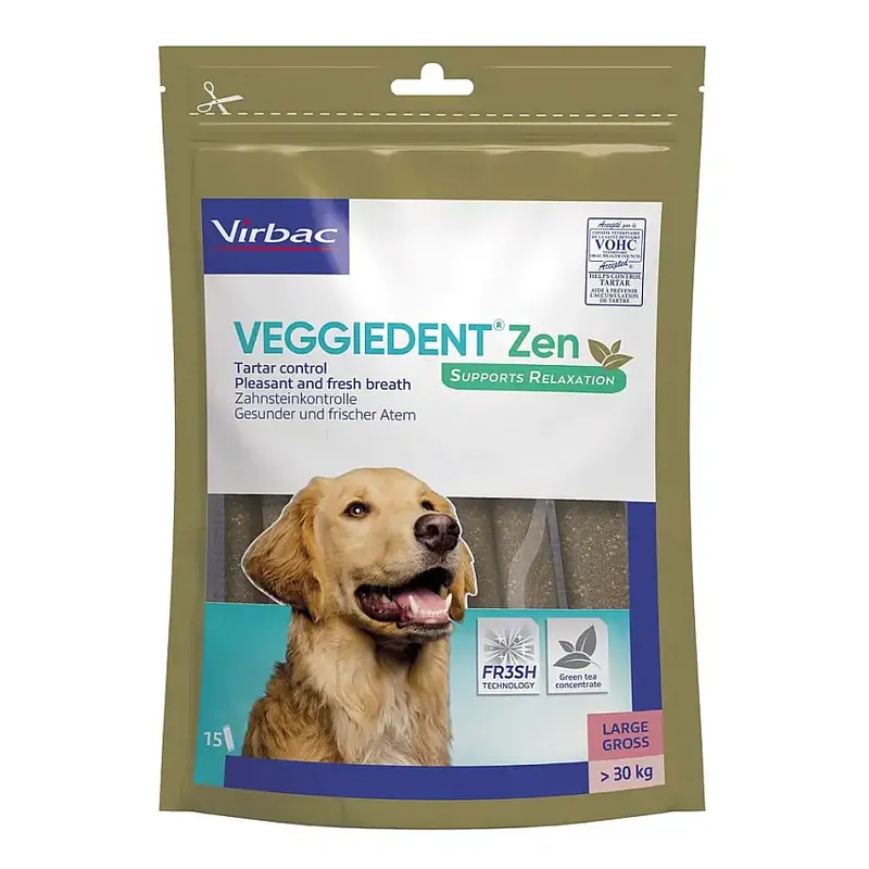 Nytt i sortimentet | Tuggpinnar Virbac Veggiedent Zen 15 st L