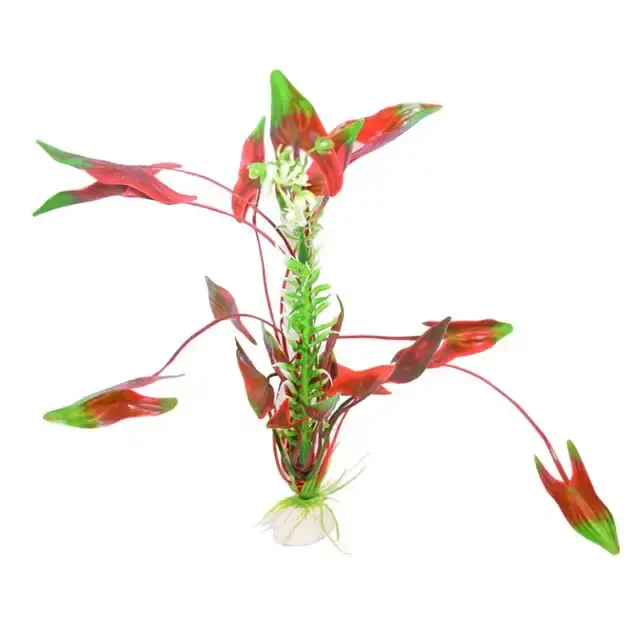 Plastväxt för akvarium – Röd/grön – 30 cm | Endast denna vecka