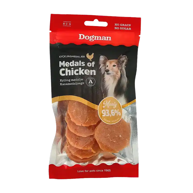 Utförsäljning | Meaty Kycklingmedaljer Hundgodis-310422