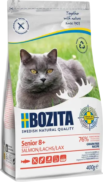 Senior 8+ Salmon Grain Free Kattmat 400g-C465936 | Kampanjpris