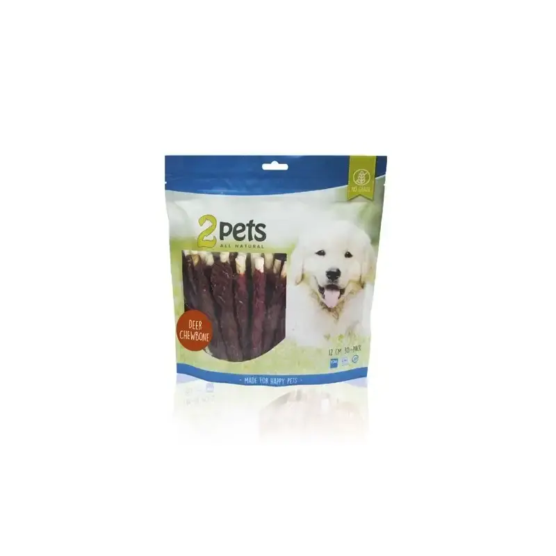 2pets Tuggpinne m hjort 12cm 30-pack, 400g - Ny lansering