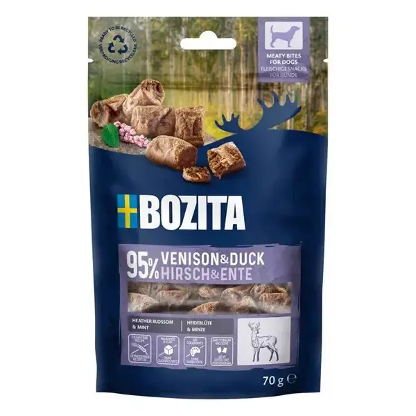Rabatt | Bozita Snacks Meaty Bites Venison & Duck 70g