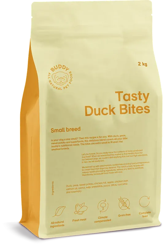 Prissänkt - Tasty Duck Bites Hundfoder 2kg-C467017