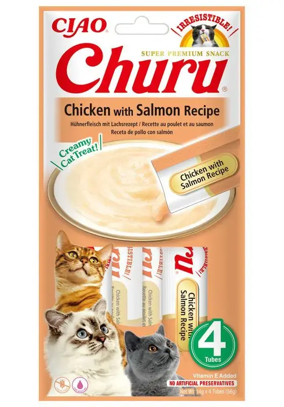 Kattgodis Churu Creamy Chicken with Salmon - Lägg i varukorg