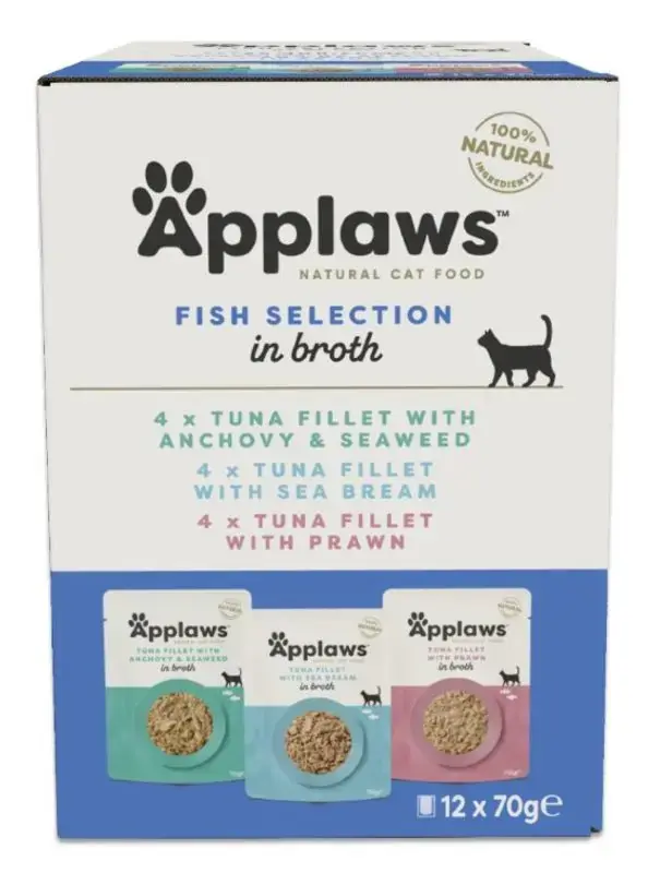 Applaws Fish selection buljong 12x70g - Rea