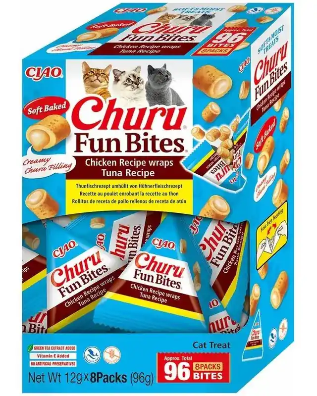 Premiumkvalitet - Churu Fun Bites Tuna 96st