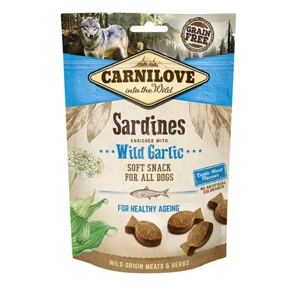 Carnilove Semi Moist Snack Sardines & garlic 200g - Begränsat antal