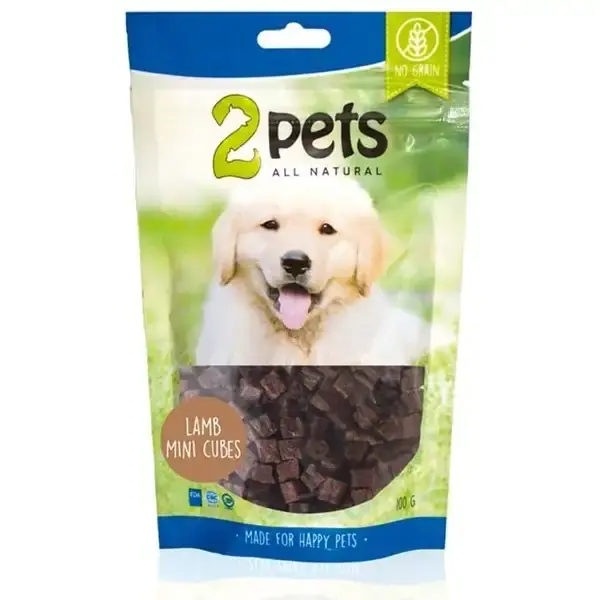 2pets hundgodis minikuber lamm, 100g - Ta chansen