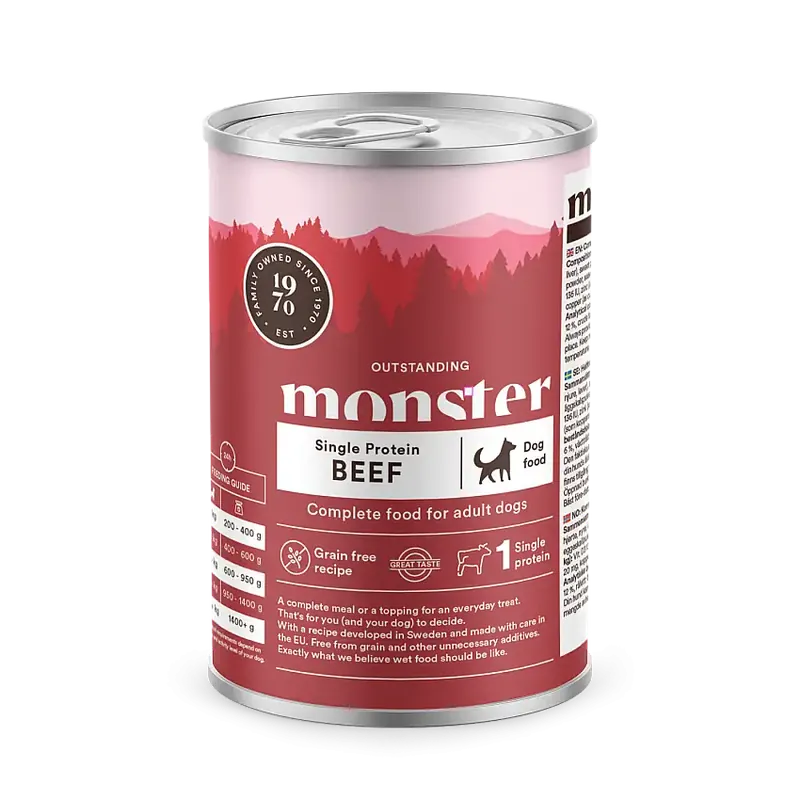 Monster Adult Single Beef 400g | Lägg i varukorg