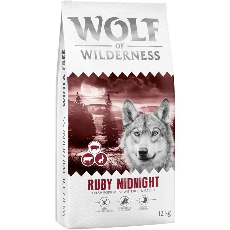Wolf of Wilderness ”Ruby Midnight” nötkött & kanin – spannmålsfritt-953209.6 - Kanonerbjudande
