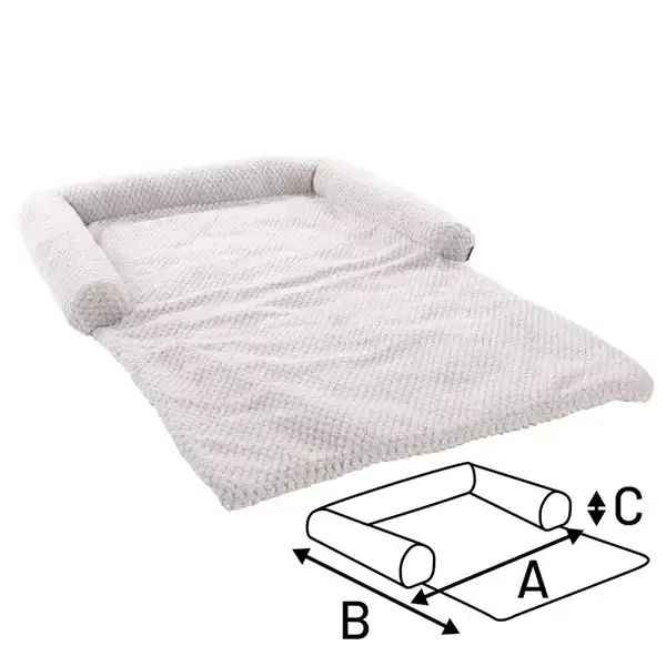 Rekommenderas - Bädd för soffa Jaquard grå 80x130x10cm