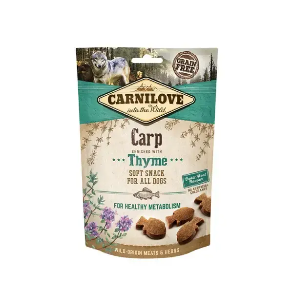 Expressleverans - Carnilove Semi Moist Snack Carp & Thyme 200g