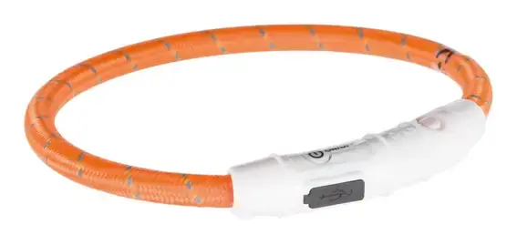 Rabatt - Trixie Flash Light Ring USB Orange