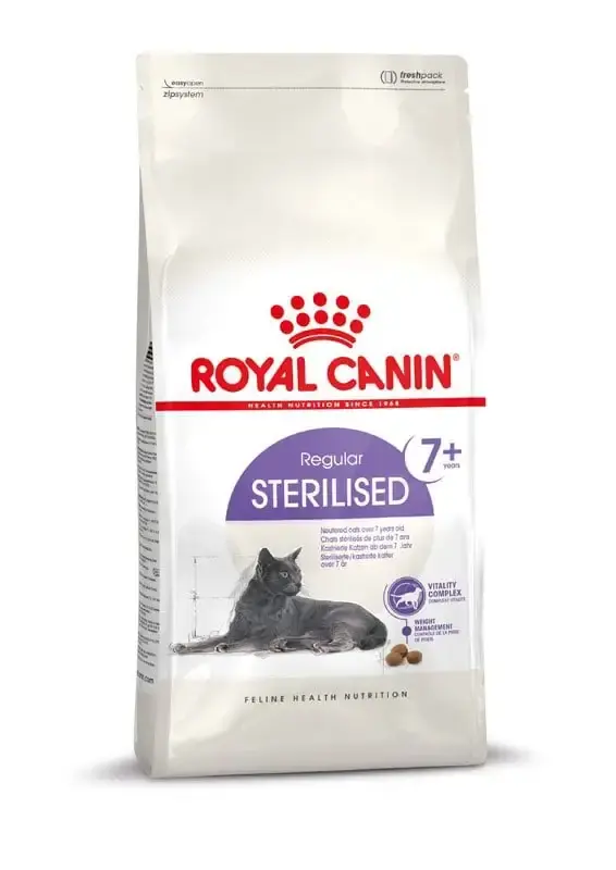 ROYAL CANIN STERILISED 7+ torrfoder för äldre kastrerade katter 1,5 kg - Köp direkt