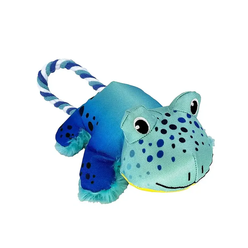 Väl omtyckt - Hundleksak KONG Cozie Tuggz Frog S/M