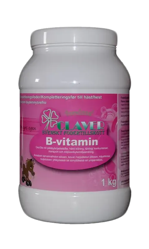 Claver B-vitamin Ponny 1kg - Premiumkvalitet