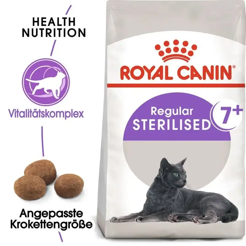 Finns att beställa | ROYAL CANIN STERILISED 7+ torrfoder för äldre kastrerade katter 400 g