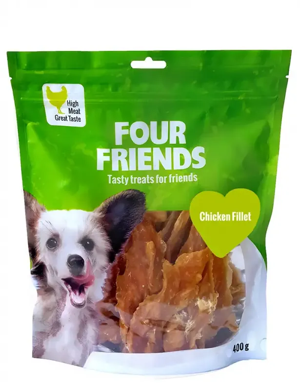 FourFriends Dog Chicken Fillet 400g | Enkel retur