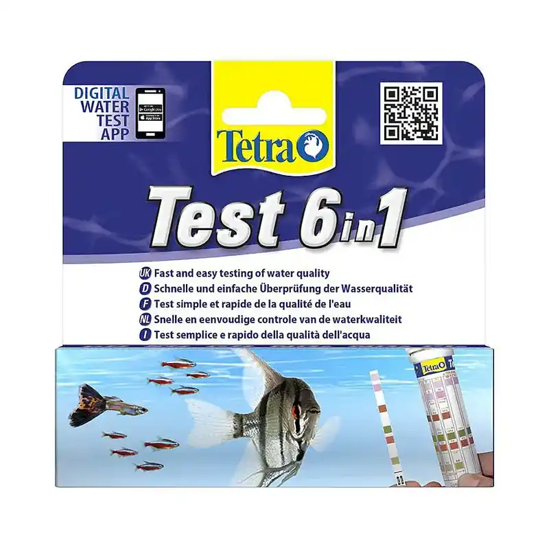 Tetra test set 6in1 25st ( GH/KH/NO2/NO3/PH/CI2) | Enkel beställning