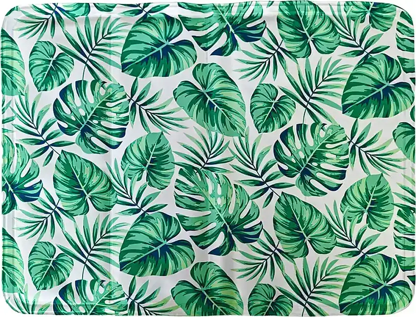 Kylmatta Ozami Cooling Mat Green Leaf 40×50 cm - Kanonpris