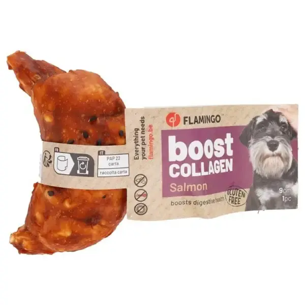 Boost snacks Croissant lax/collagen 9cm - Favorit