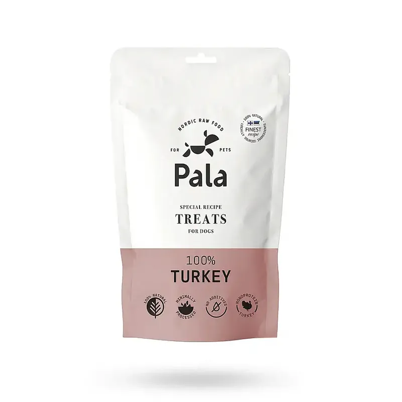 Pala Treats 100% Turkey 100g | Precis tillagt