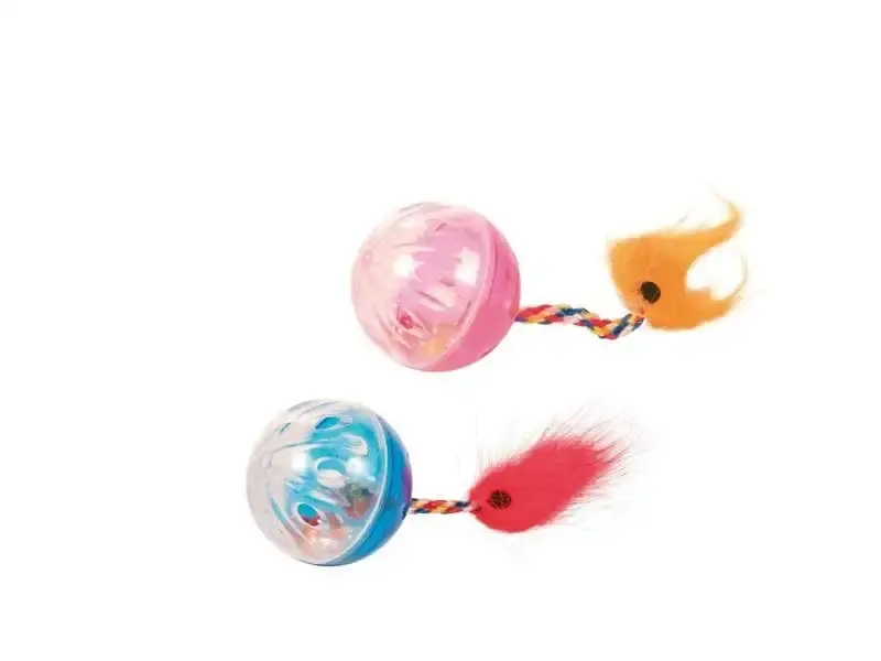 Bra pris just nu - TRIXIE set med skallerbollar med leksvans 2 delar
