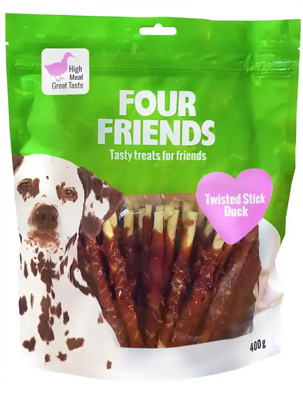 Endast ett fåtal kvar - Four Friends Twisted Stick Duck 400g