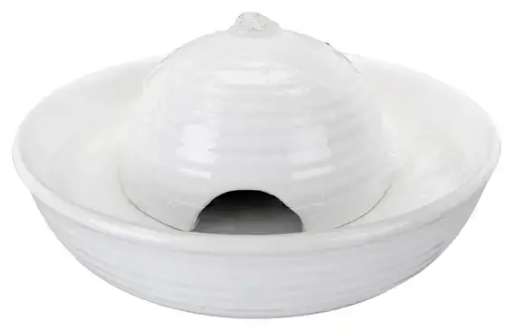 Skaffa nu - Vattenfontän Vital Flow Mini, keramik, 0,8L, vit