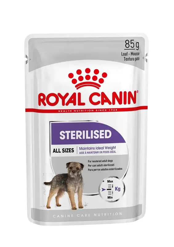Skaffa nu - Royal Canin Sterilised WET Våtfoder för hund 12×85 g