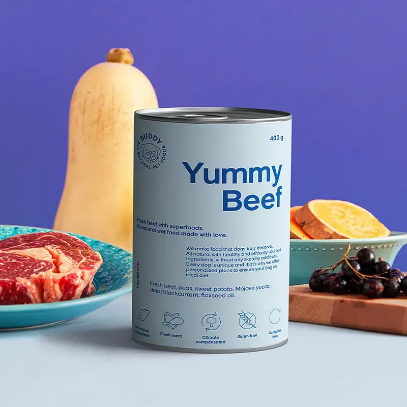 Buddy Yummy Beef 400g | Professionell kvalitet