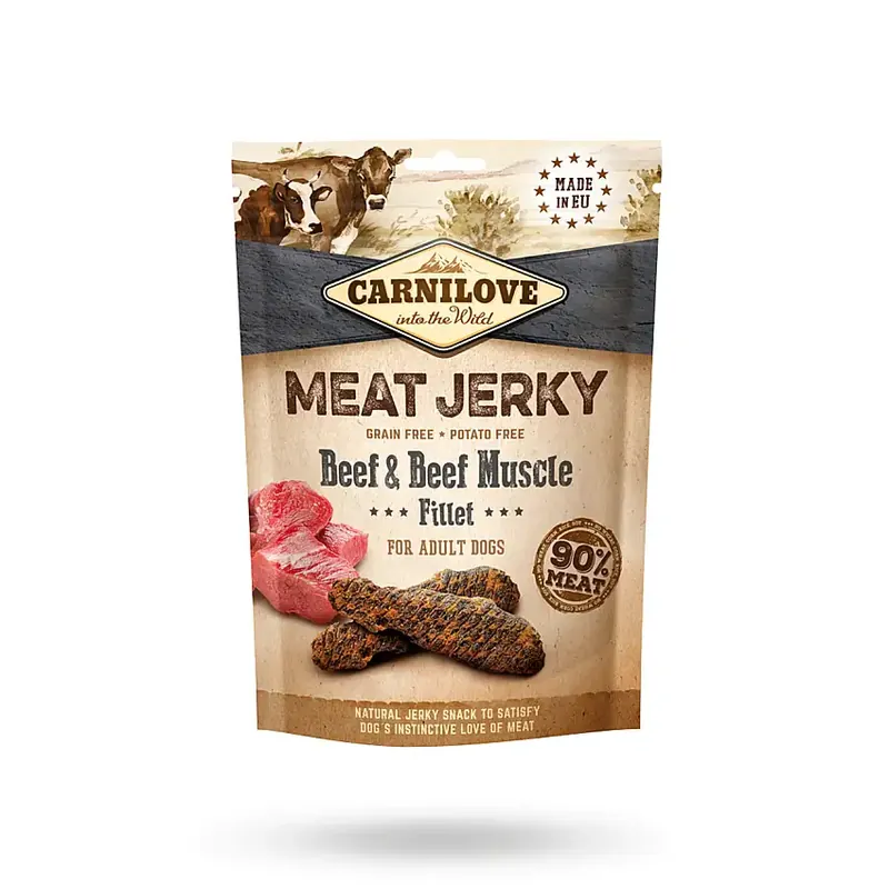 Populär - Carnilove Jerky Beef & Beef Muscle Fillet 100g