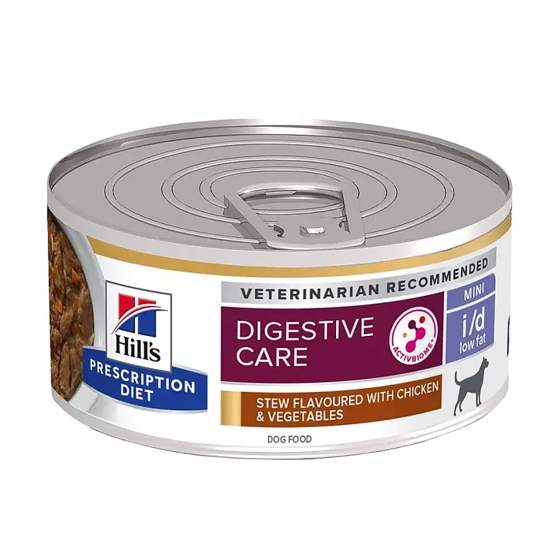 Hill’s Prescription Diet Canine i/d Low Fat Mini Stew Chicken&Vegetables 24x156g - Bara idag
