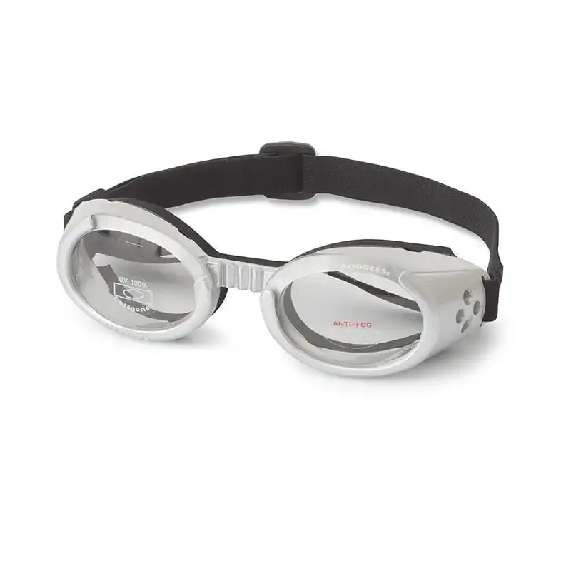 Premiumkvalitet | Hundglasögon ILS – Silver / Clear Lens