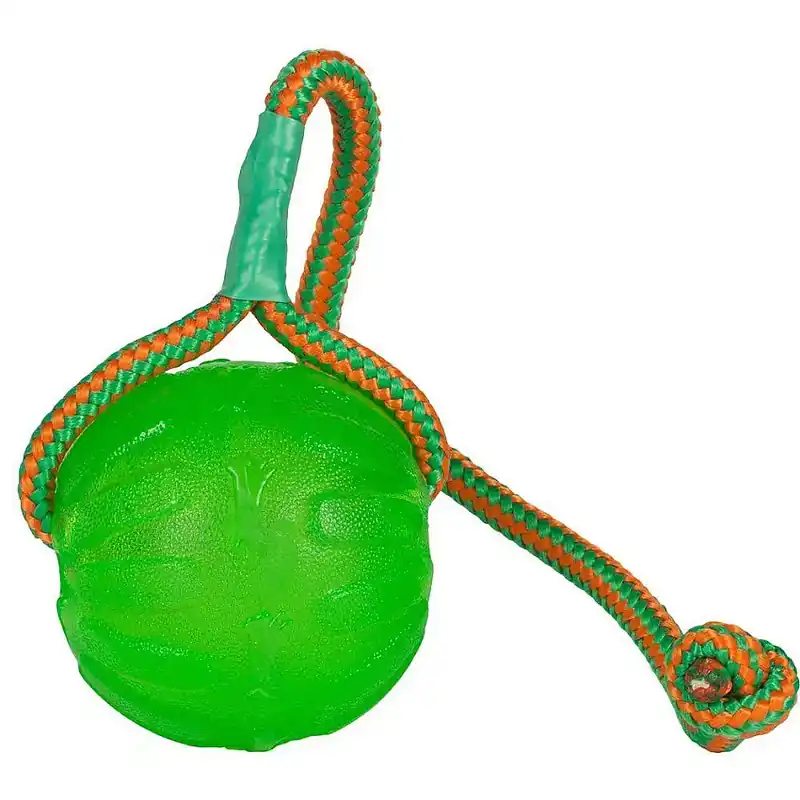 Kanonerbjudande - Hundleksak Starmark Funball Med Rep Grön M