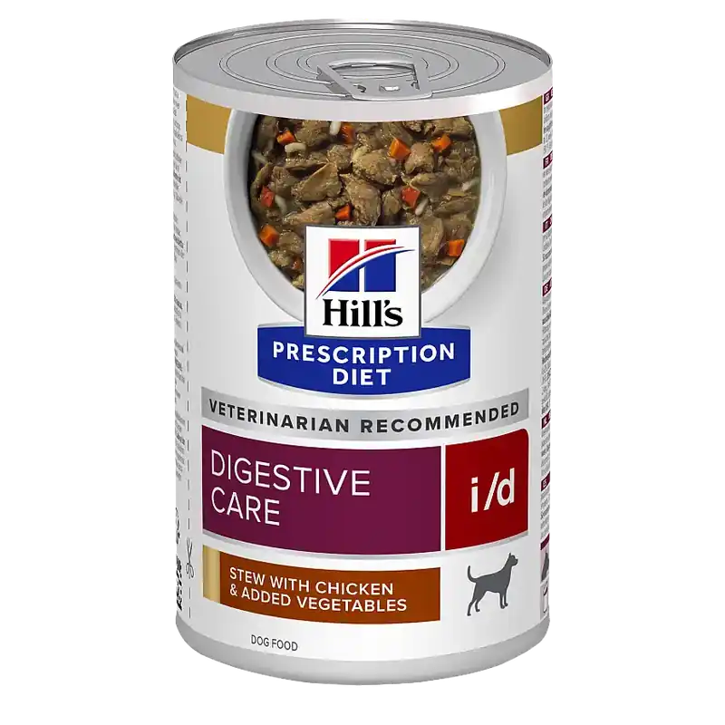 Få kvar i lager | Hill’s Prescription Diet Digestive Care i/d våtfoder tilla hundar med kyckling & tillsatta grönsaker 356 g