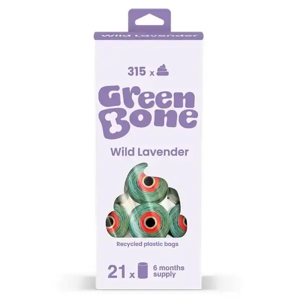 Professionell kvalitet - Green Bone bajspåsar 315-pack – Wild lavender