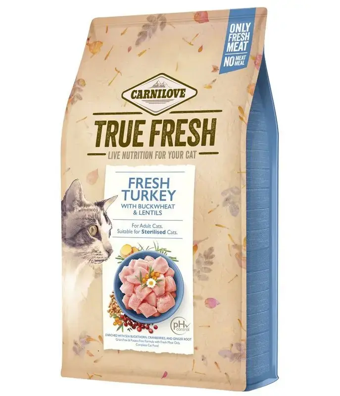 Carnilove TRUE FRESH Cat turkey 340 g - Nytt i webbutiken