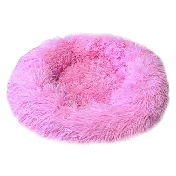 Efterfrågad - Hundbädd Slumra rund – rosa – Small