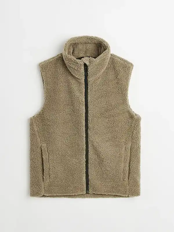Topprodukt - Inger Fleeceväst Beige S-590092