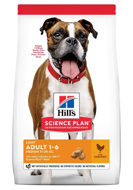 Hill’s Science Plan Canine Adult Light Medium Chicken 14 kg - Superpris