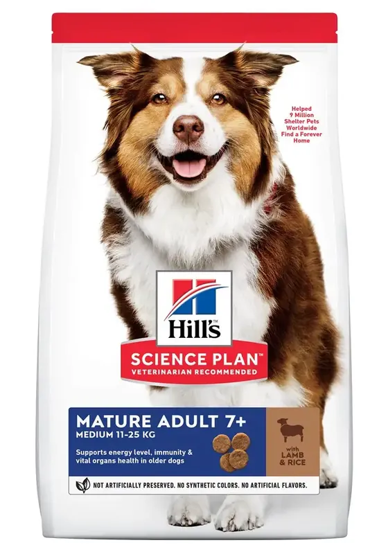Fabrikspris - Hill’s Science Plan Hund Medium Mature Lamm & Ris 14 kg
