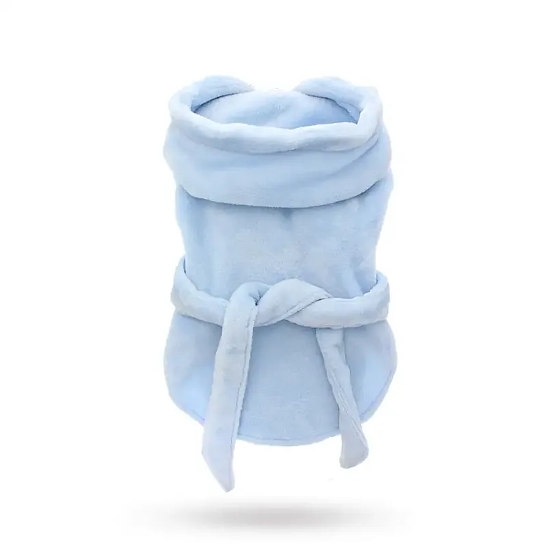 Blue Plush & Fluffy Terry – Hundbadrock - Spara nu