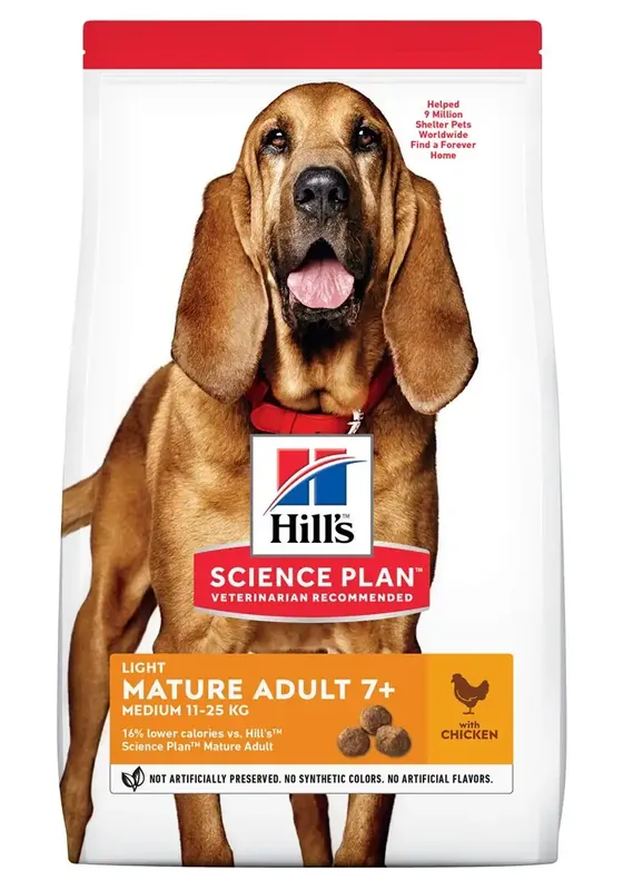 Hill’s Science Plan Hund Light Medium Mature Kyckling 14 kg - Beställ online