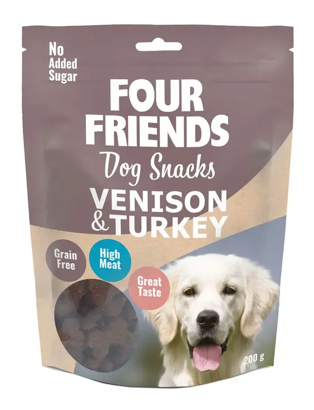 Klar att skickas | FourFriends Dog Snacks Venison & Turkey