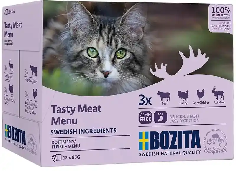 Bozita Feline mix sås kött 12 x 85 gram | Kanonpris